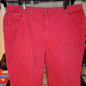 Newport News Jeanology Collection Red Denim Capris - Size 22W